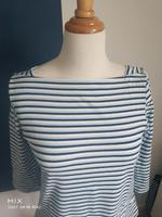 Tchibo ⭐ Damen Shirt Streifenshirt blau weiß Gr. 40/42 Hessen - Haiger Vorschau