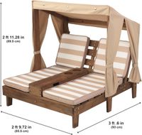 KidKraft Outdoor Doppelliege mit Dach aus Holz für Kinder Berlin - Tempelhof Vorschau