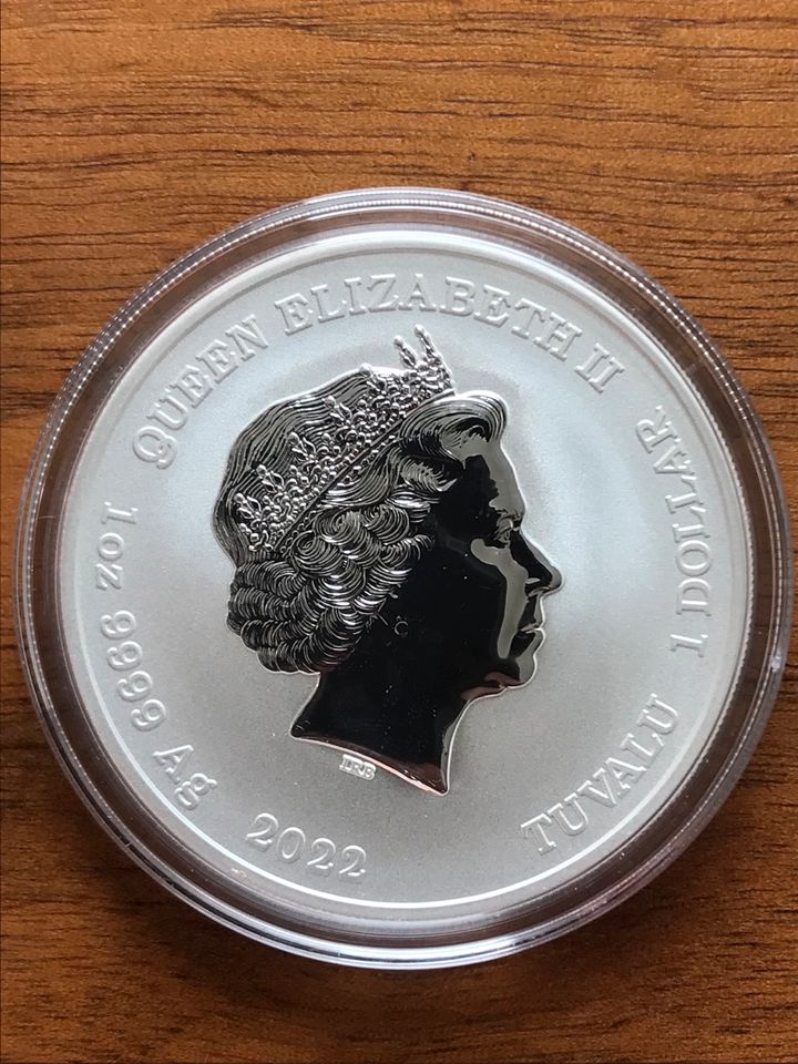 Tuvalu 1 Oz Silber 60 Jahre James Bond 007 2022 in Kapsel in Frankenthal (Pfalz)