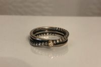 Pandora Ring Silber / Gelbgold mit Diamant Größe 52 Nordrhein-Westfalen - Hille Vorschau