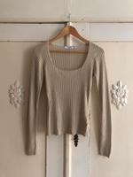 Gr. S Na-kd Longsleeve 90er beige Ripp gerippt Langarmshirt Berlin - Wilmersdorf Vorschau