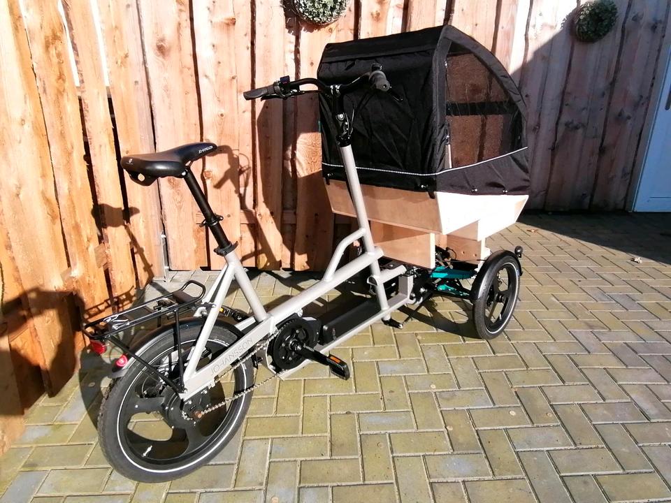 Lastenrad Transportrad Johansson Oscar mit Neigetechnik Brose in Twist