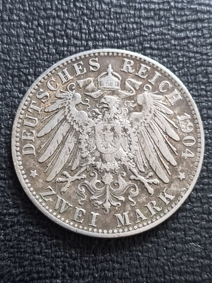 Kaiserreich - Bayern 2 Mark 1904 D König Otto Münze in Essen