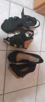 Plateau Sandalen Pumps High Heels Gr. 36  TOP Zustand schwarz Bayern - Jettingen-Scheppach Vorschau