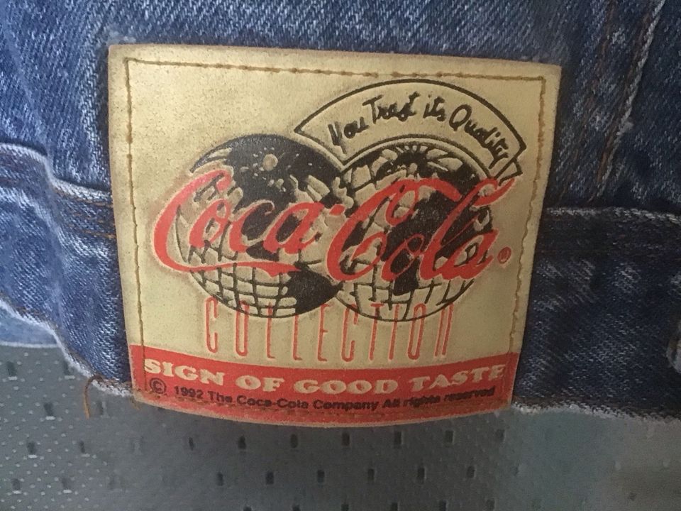 Retro Jeans Jacke Coca Cola 1995 Gr XL in Hilden