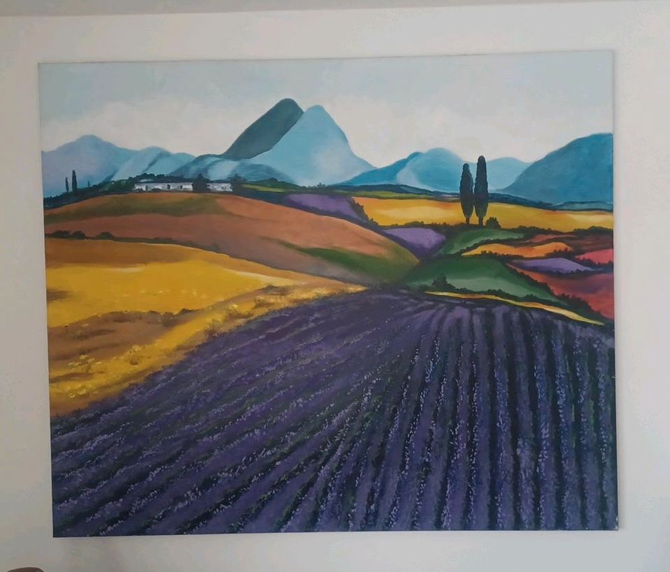 Karin Bodenschatz Künstler Gemälde Acryl "Provence"  130x170 in Dinkelsbuehl