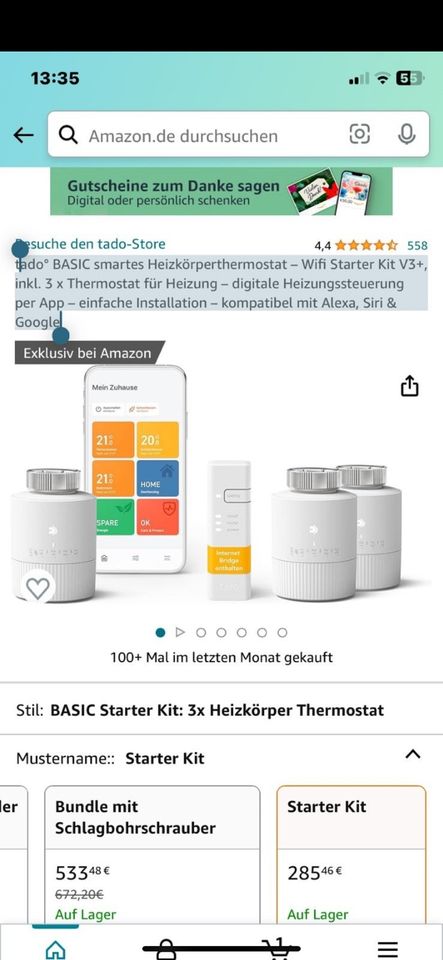 Tado Heizkörperrhermostat in Werdohl