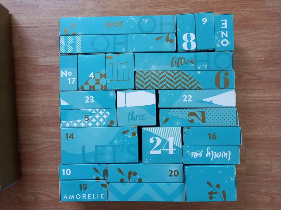 Amorelie Adventskalender Schachteln LEER Kalender Hochzeit Liebe in Kohren-Sahlis