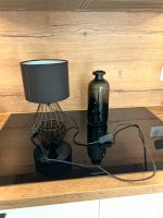Tisch Lampe schwarz inkl leuchtmittel  und passender Vase Nordrhein-Westfalen - Selfkant Vorschau
