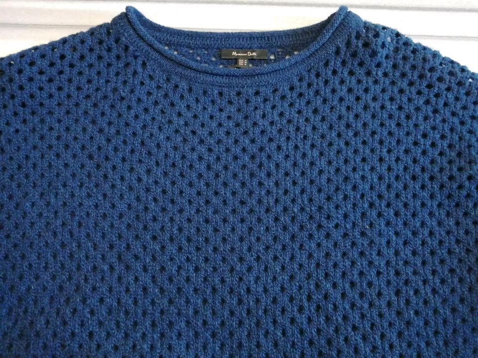 Massimo Dutti Damen Long Pullover Gr M Wolle in Straubing