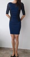 Kleid Damen Hochzeit eng kurz blau Gr 34 Spitze Hessen - Fulda Vorschau