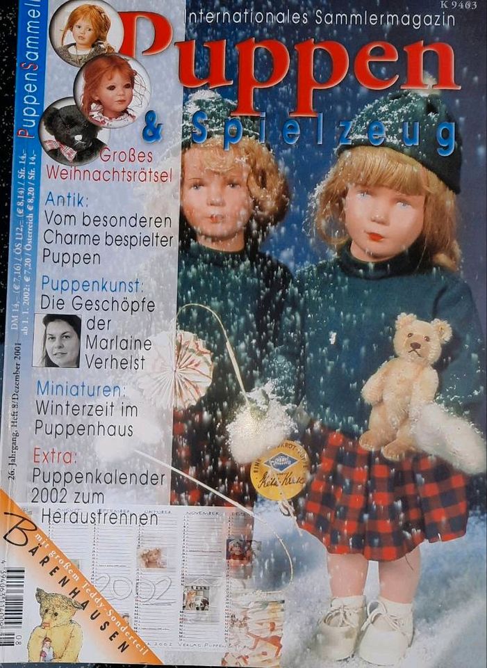 7 Sammlermagazine Puppen & Spielzeug Hefte 1 / Jan - 8 / Dez 2001 in Pinneberg