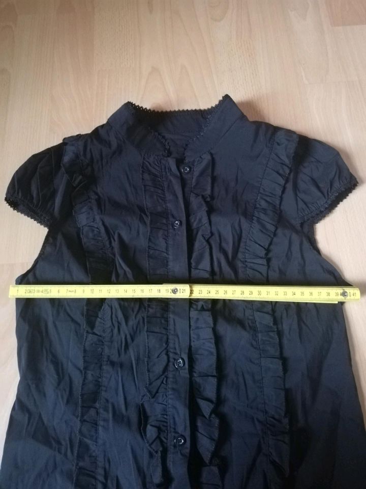 Bluse Rüschen Spitze Gothic Viktorianisch WGT Mera Luna M 38 L 40 in Dresden