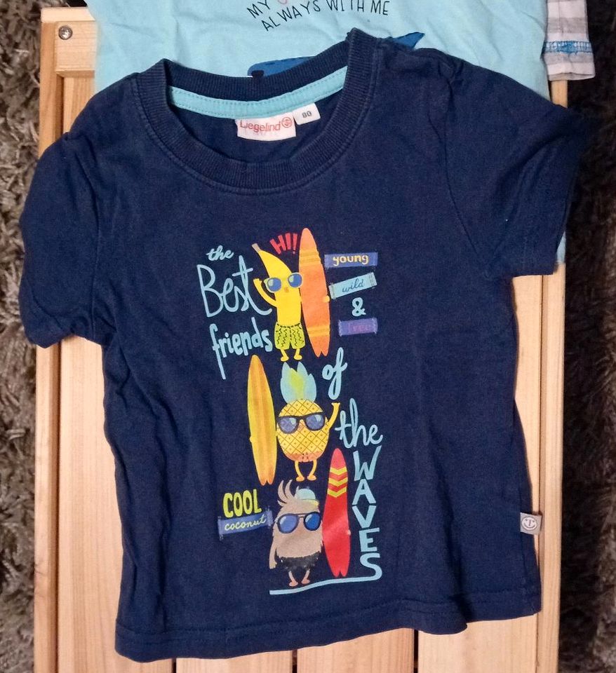 4er Set T-Shirts Shirts Kurzarm Gr. 80 in Freiberg