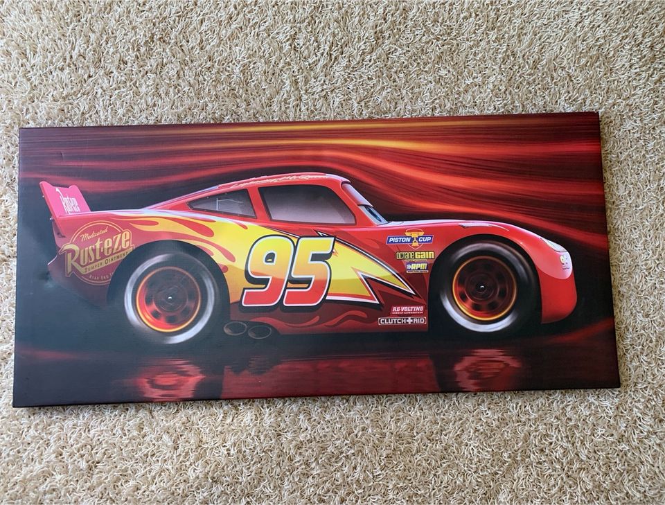 Wandbild Cars Lightning McQueen Cars 70x 33cm Kinderzimmer Deko in Buchholz in der Nordheide