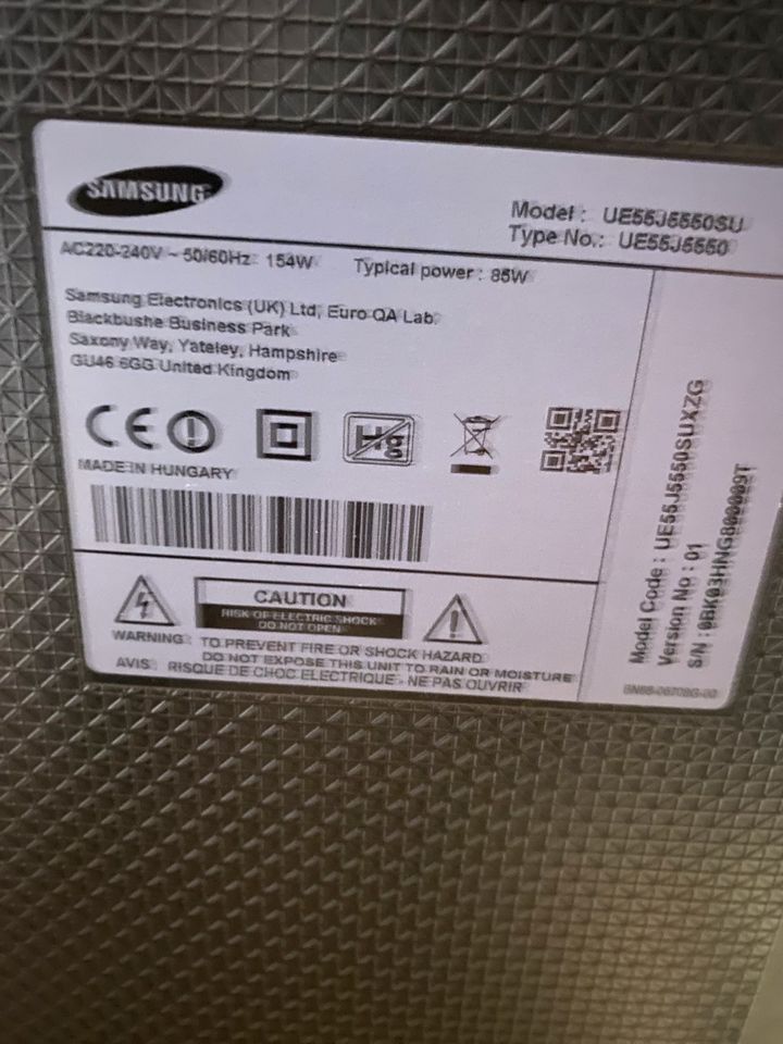 SAMSUNG Smart TV 55 Zoll 2015 Baujahr in Seelbach