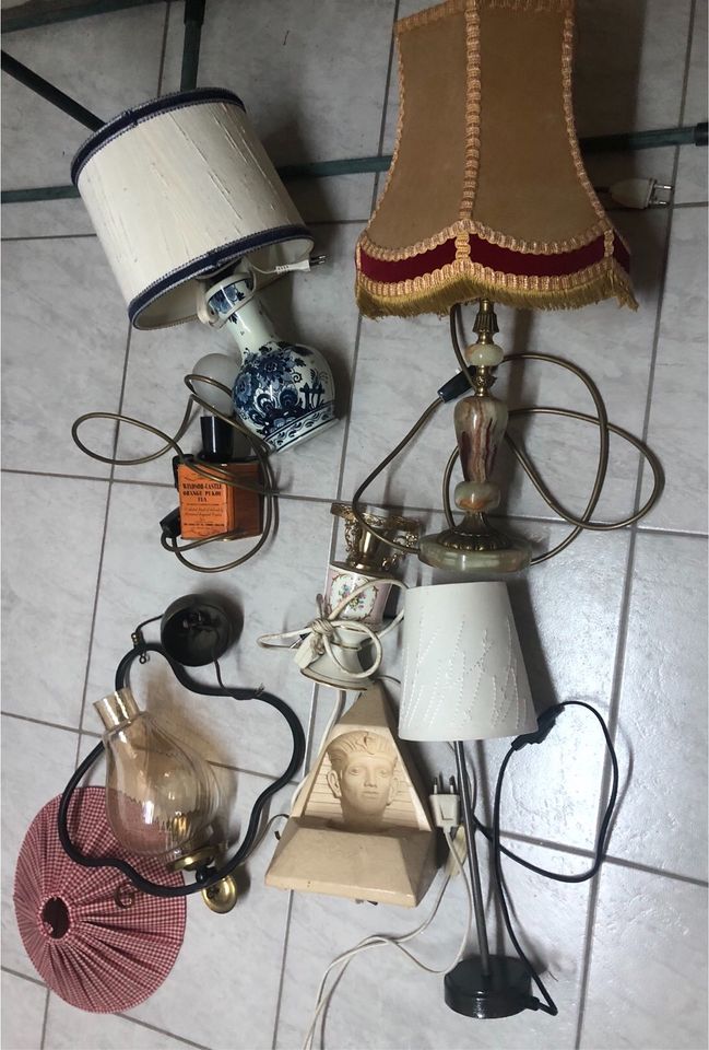 Deckenlampe Tiffany Hängelampe 3 Lampen 3 Tischleuchten edel etc. in Landshut