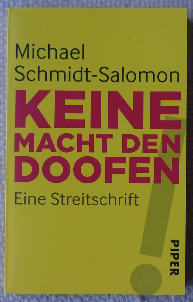 Keine Macht den Doofen, Michael Schmidt-Salomon, Taschenbuch, neu in Bremen