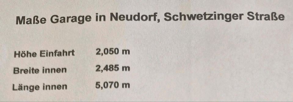 Einzelgarage in 76676 Neudorf ab sofort zu vermieten in Dettenheim