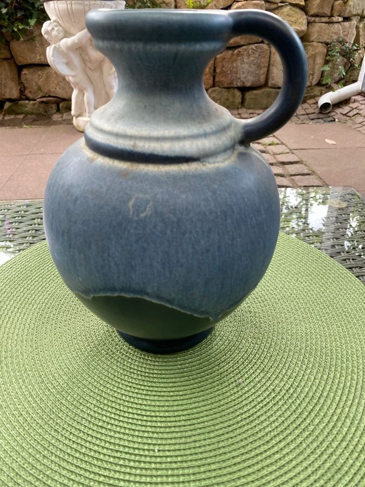 Vase taubenblau mit Henkel in Wedemark