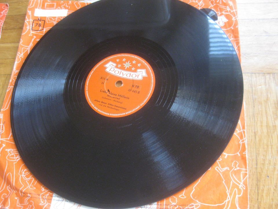 9 Schellackplatten Polydor Schellack Schallplatten Grammophon N78 in Gerbrunn