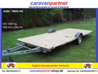 Plattform Anhänger gebraucht 1300kg 520 x 208, ideal f.TINY House Hessen - Schotten Vorschau