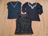 Damen Shirts Pailletten Glitzer Größe S/M schwarz Party edc Hessen - Langgöns Vorschau