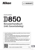 Nikon D850 Benutzerhandbuch gesucht Duisburg - Walsum Vorschau