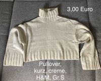 Pullover, kurz, creme, H&M, Gr.S Bayern - Trogen Vorschau