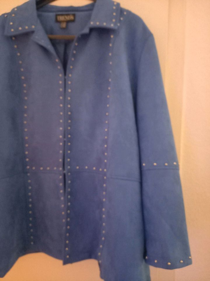Damen Übergangsjacke Jacke Gr 52 54 blau NEU in Teltow