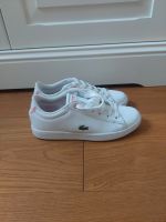 Lacoste weiß rosa sneaker Turnschuhe größe 30 bis 32 Dresden - Cotta Vorschau