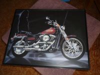 Harley Davidson auf Bild mit schwarzen Rahmen - 50 x 40 cm ! Sachsen - Plauen Vorschau