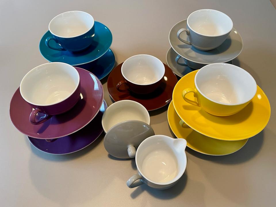 Kaffeegeschirr 9 Teile Color Set „Flirt“ by Ritzenhoff & Breker in Hassel (Weser)