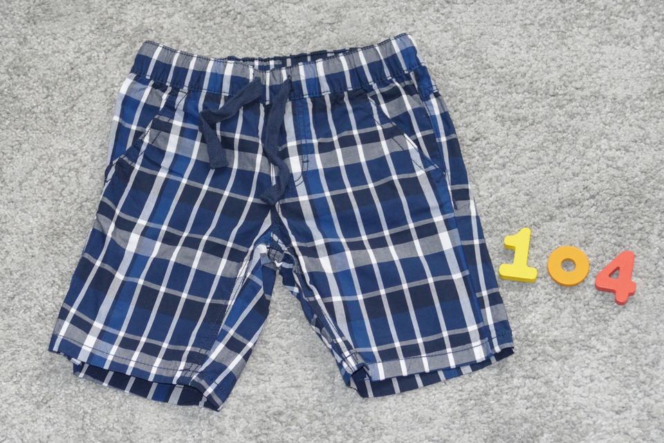 Topolino dünne Shorts kurze Hosen kariert 104 NEU in Saerbeck