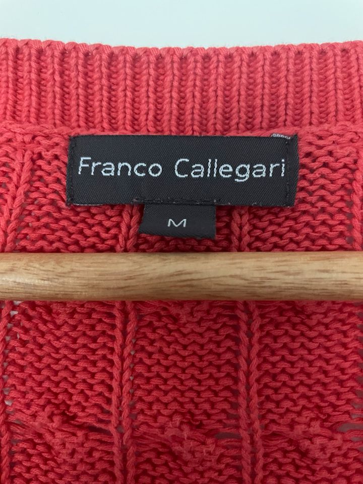 rote Strickjacke von Franco Callegari, Größe M in Braunschweig