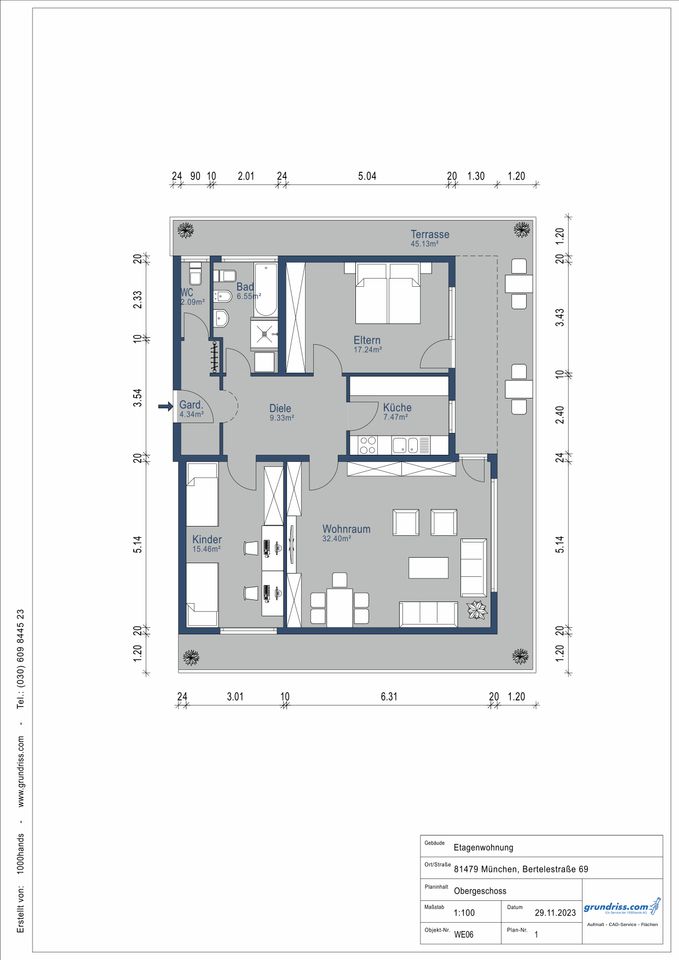 Münchner IG: Bestlage von Solln Penthouse - 4 Zimmer inkl. Hobbyraum - BEZUGSFREI in München