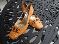 Elegante Schuhe  Pumps orange Leder Gr. 37.5 Made Italy neuw. Hessen - Braunfels Vorschau