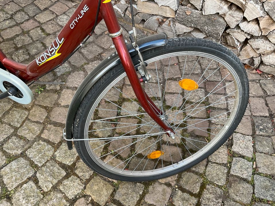 Fahrrad Damenrad Konsul City-Line 6 Gang 28“ rot in Zwickau