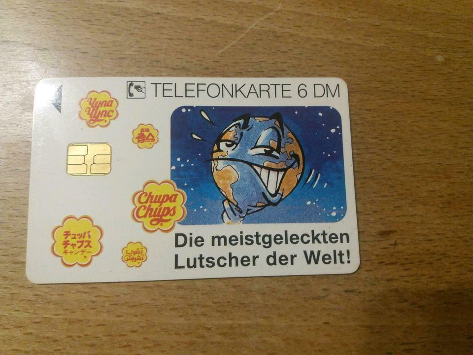 Telefonkarte Chupa Chups von 1993 in Jüchen