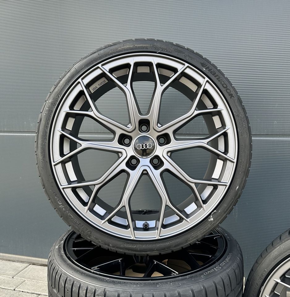 FF Wheels FF01 19 Zoll Sommerräder für Audi A6 S6 A7 S7 A8 4E Q3 SQ3 4G 4G1 C7 8U 8U1 A4 B8 B9 C6 4F Allroud Felgen Reifen Räder grau matt Performance Sommerreifen ABE sline s line TDI Kompletträder in Neckarsulm