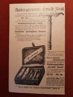 Rasiergarnitur Ewald Ideal - Jaeger-Versand Anzeige Katalog 1911 Baden-Württemberg - Leonberg Vorschau