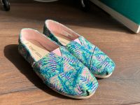 TOMS Damen Alpargata Print Flache Slipper, Rosa Palme, 36 Kreis Pinneberg - Schenefeld Vorschau