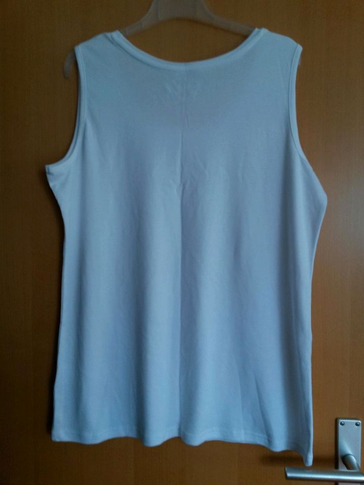 NEU Top Shirt ärmellos weiß Bexleys Gr 50 Baumwolle in Mantel