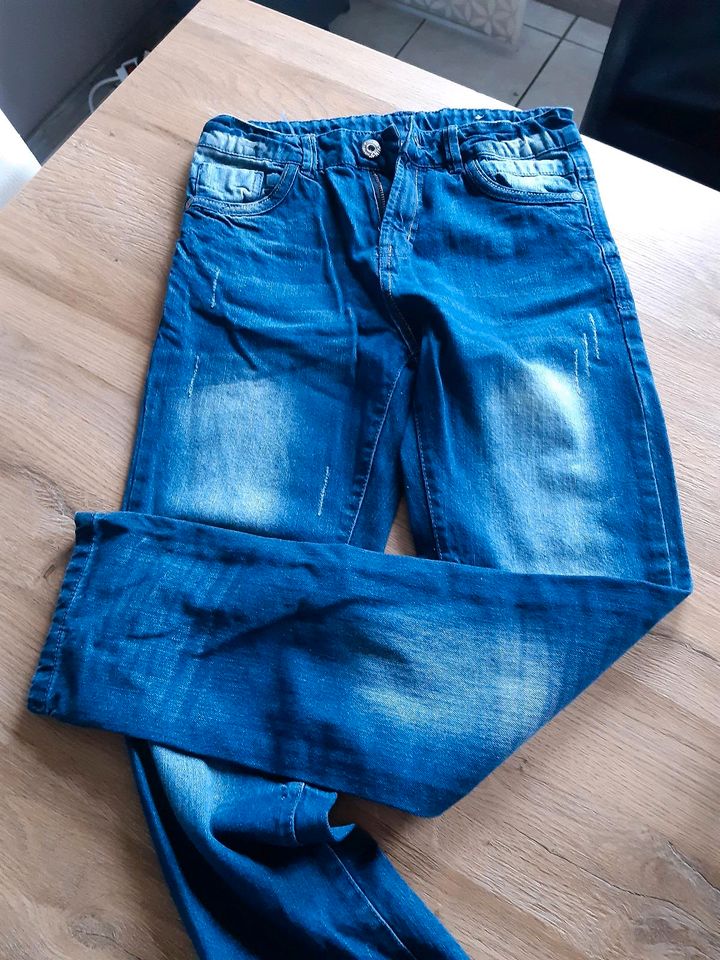 Hosenpaket Junge Jeans 4x Gr.152 blau in Hagen