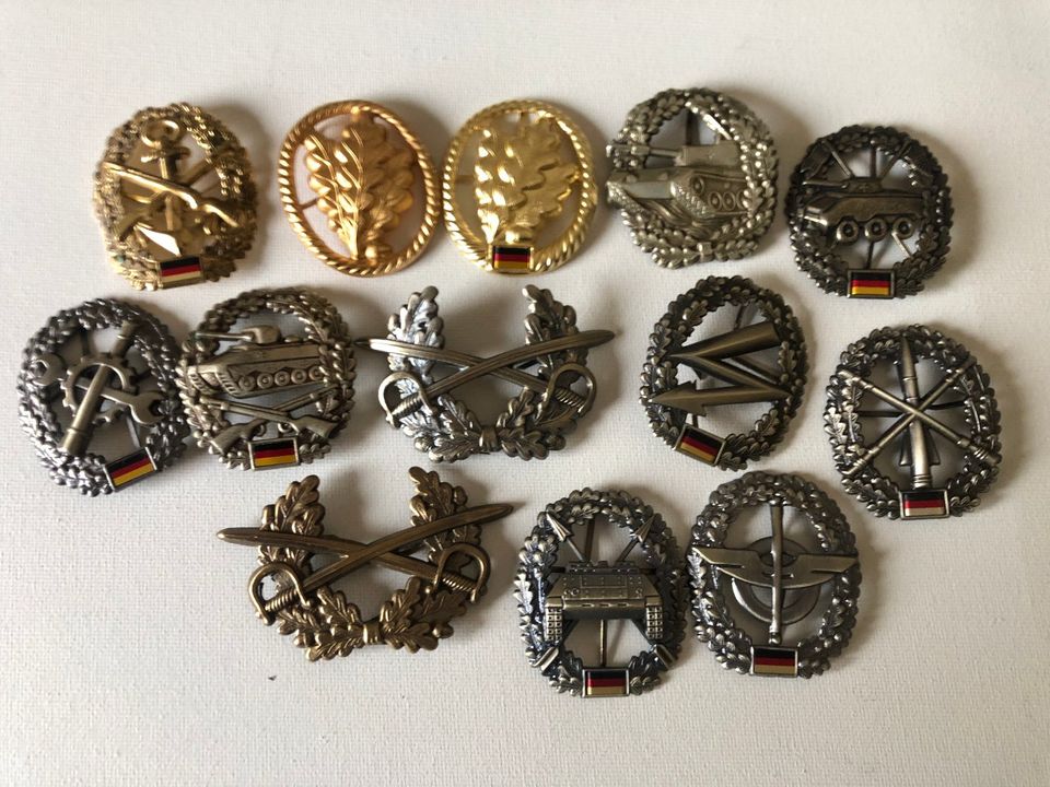 Bundeswehr Abzeichen Patch Aufnäher Brustanhänger Pins Klett in Stadtlohn