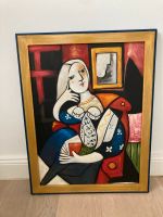 PICASSO Kopie; Frau mit Buch, Öl Gemälde Bild Leinwand, 43x57 cm Nordrhein-Westfalen - Haan Vorschau