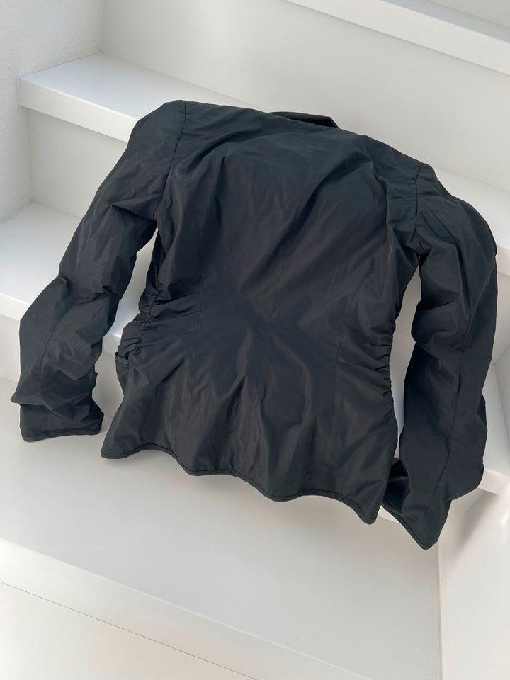 NEU René Lezard ❤ Blazer tailliert 34 schwarz Cupro Designer in Friedrichshafen