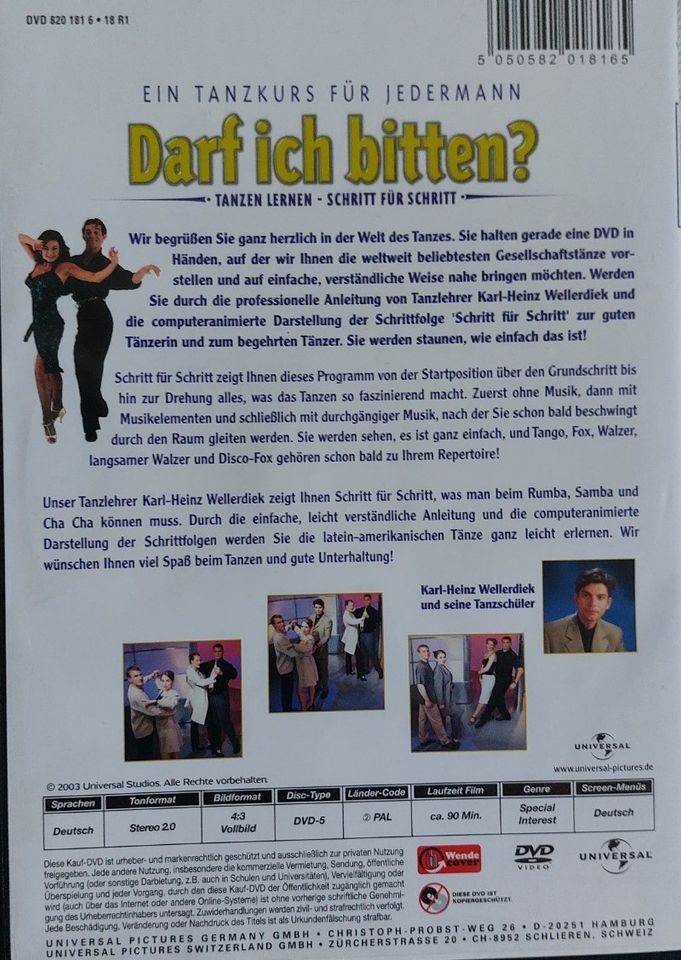 2xDVD Tanzen lernen Neuanfänger/Fortgeschrittene in Berlin