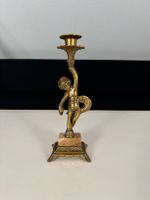Figürlicher Art Deco Messing Marmor Kerzenständer Gold 27cm Nordrhein-Westfalen - Korschenbroich Vorschau