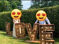 Hochzeitsdeko LOVE Buchstaben Holz beleuchtet (Verleih) Nordrhein-Westfalen - Meschede Vorschau